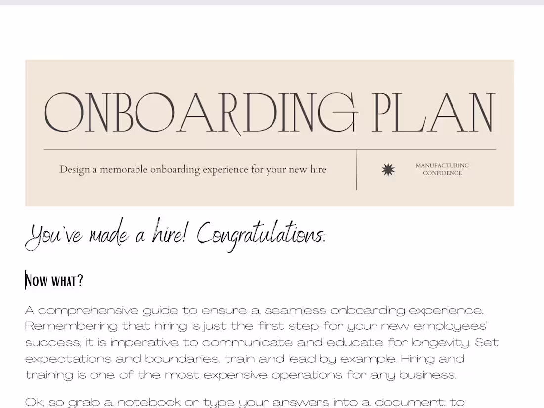 Cover image for Onboarding Guide