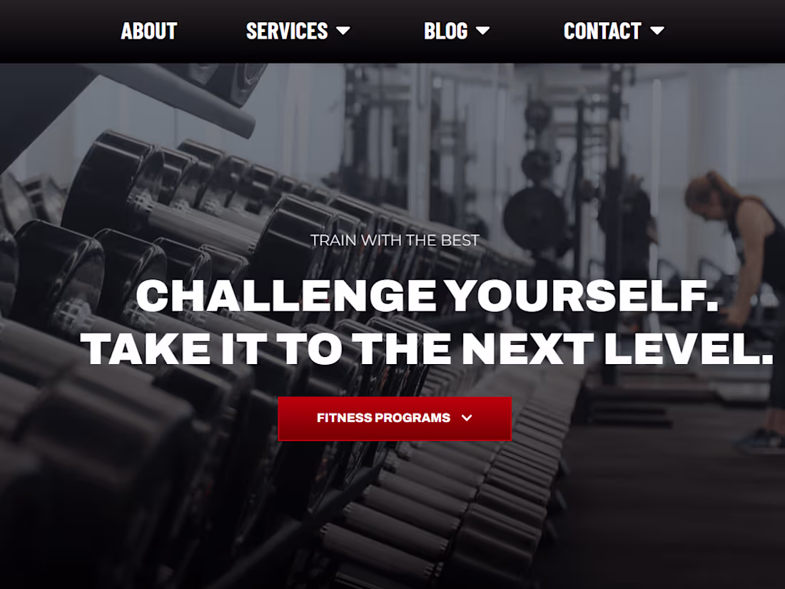 Cover image for $5,000 Gym Website With 7 Pages