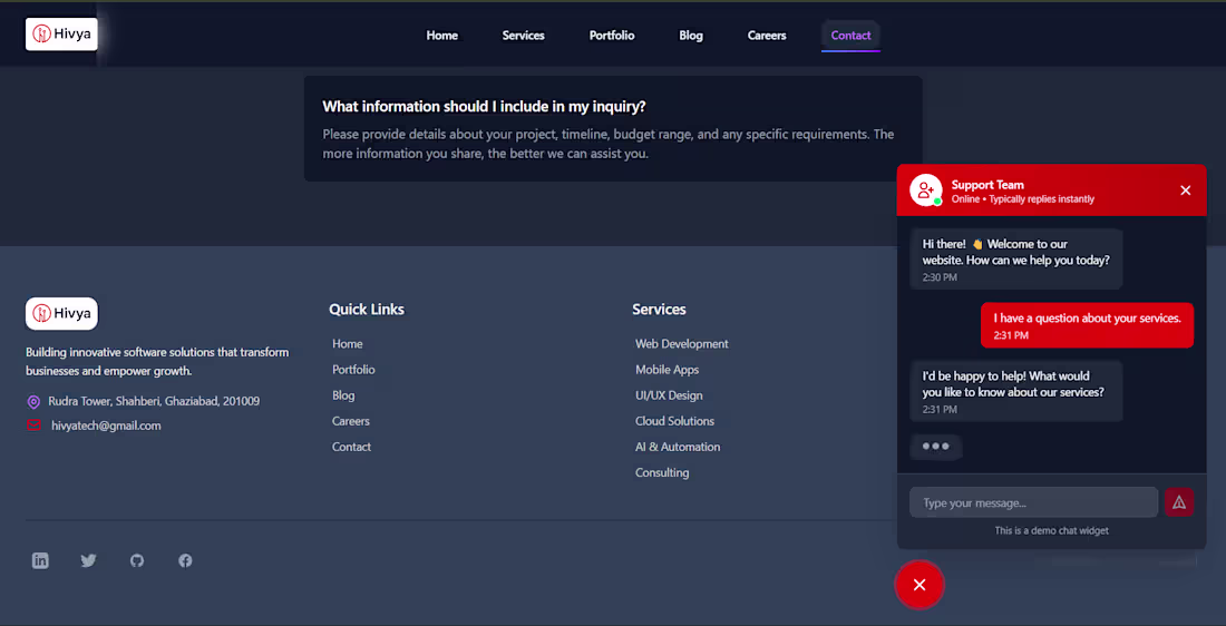 Cover image for Developed a modern and responsive