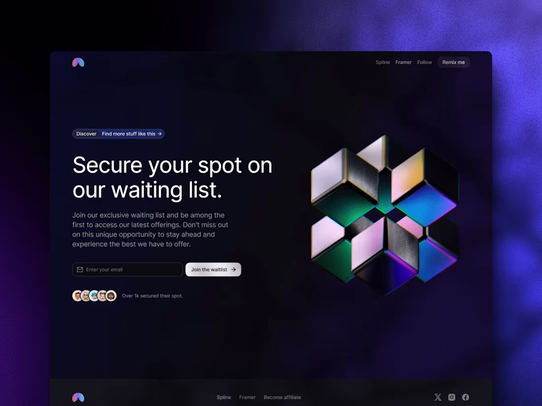 Cover image for WaitlistPro: Framer Template