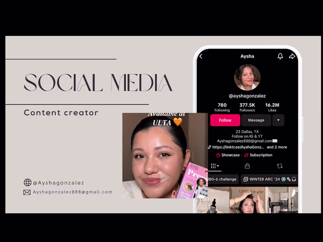 Cover image for Social media content creator 