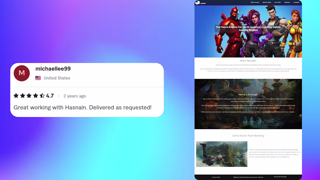 Cover image for Created a custom website with