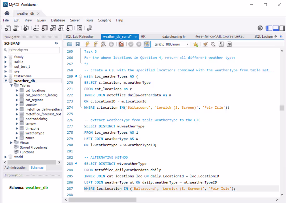 Cover image for Weather Database Analysis with MySQL