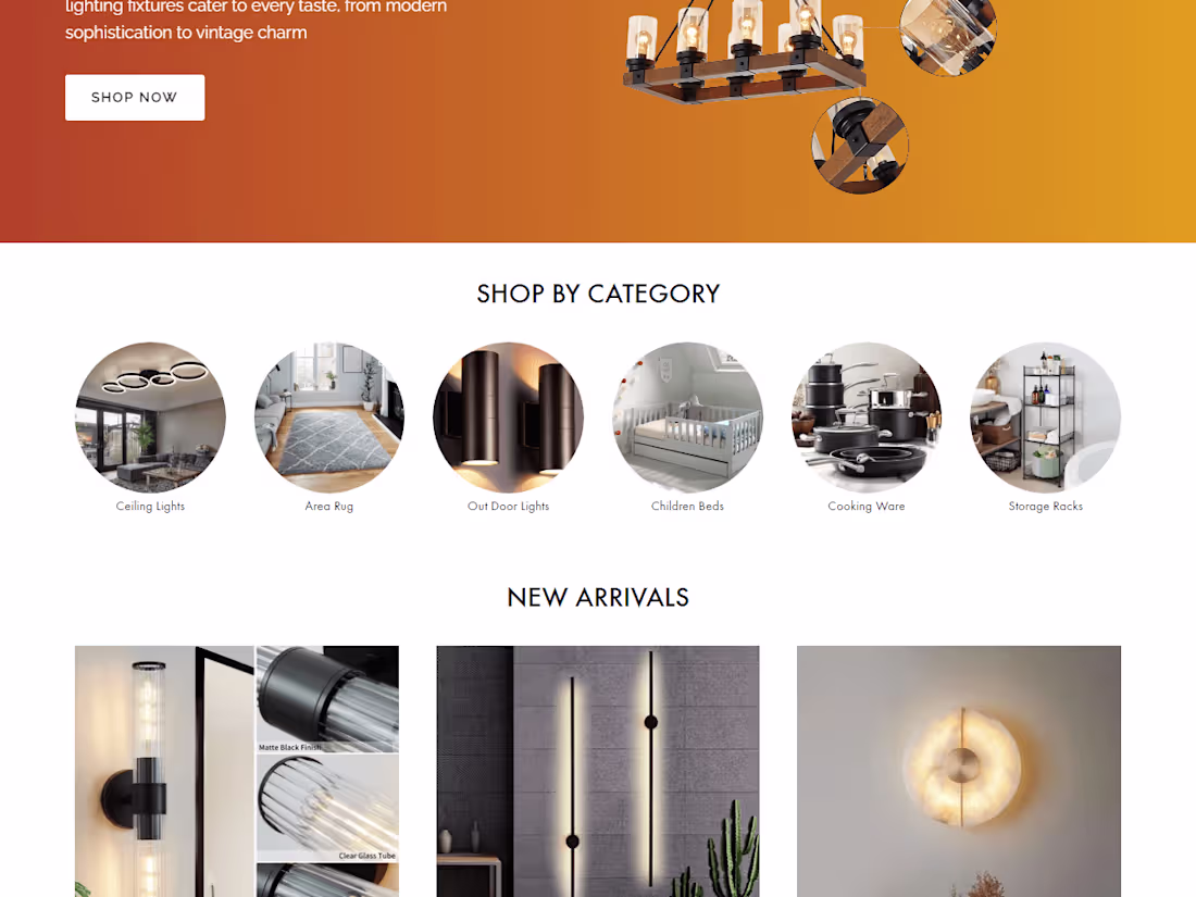 Cover image for Professionally Designed Home Decor Dropship Store
