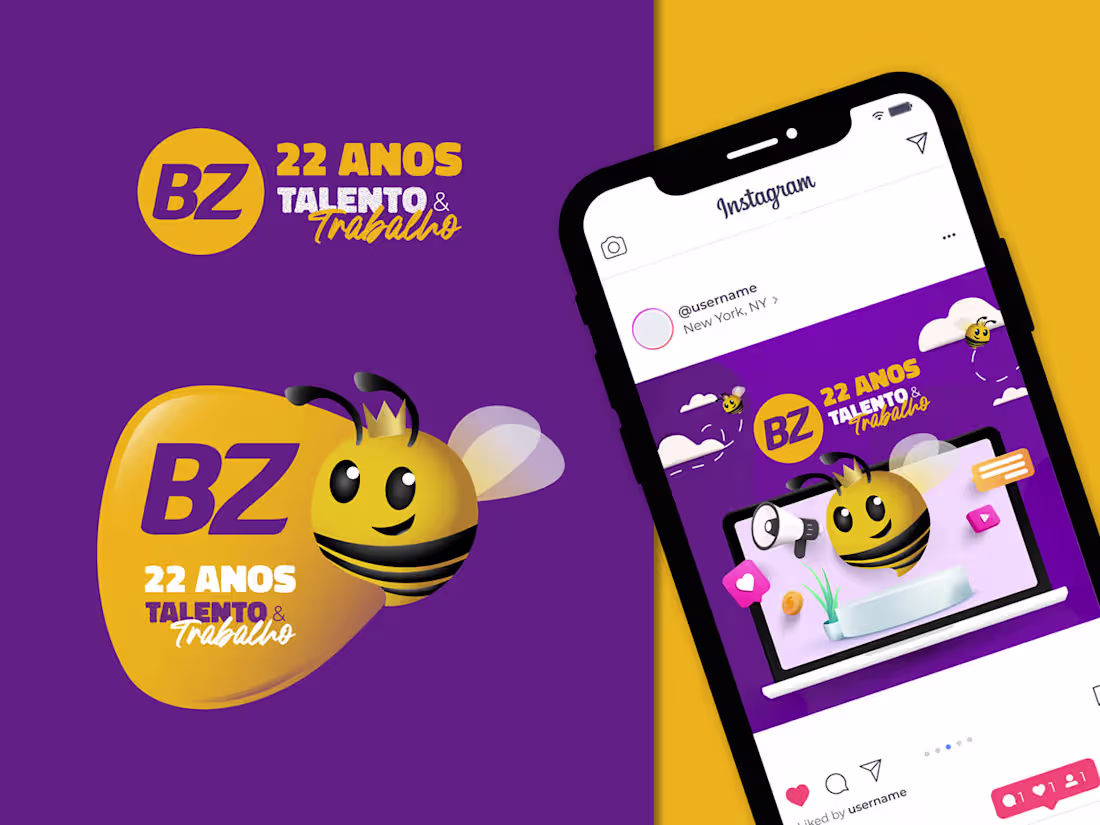 Cover image for Bee Zee - Mascot design