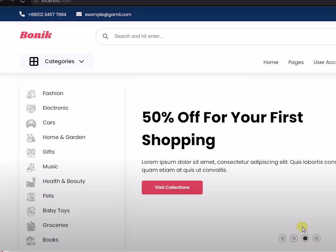 Cover image for E-commerce Website with React.js and Node.js