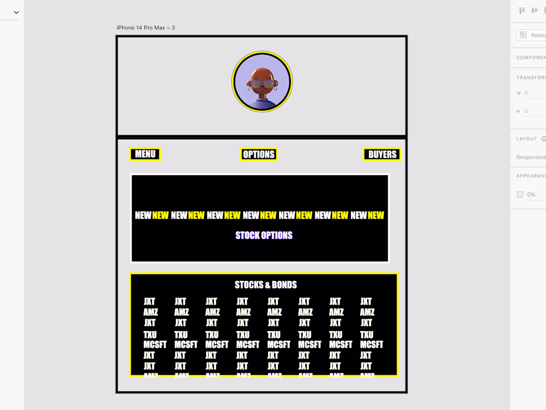 Cover image for Stocks and Bonds TYPE website