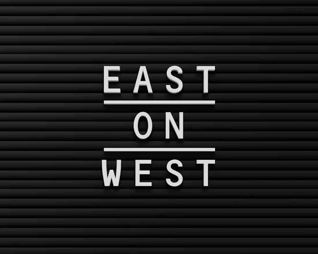 Cover image for EAST ON WEST
