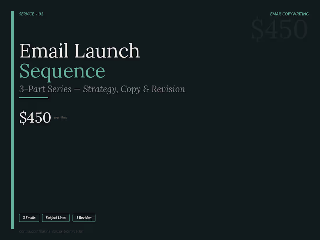 Cover image for  Email Launch Sequence - 3-Part Series