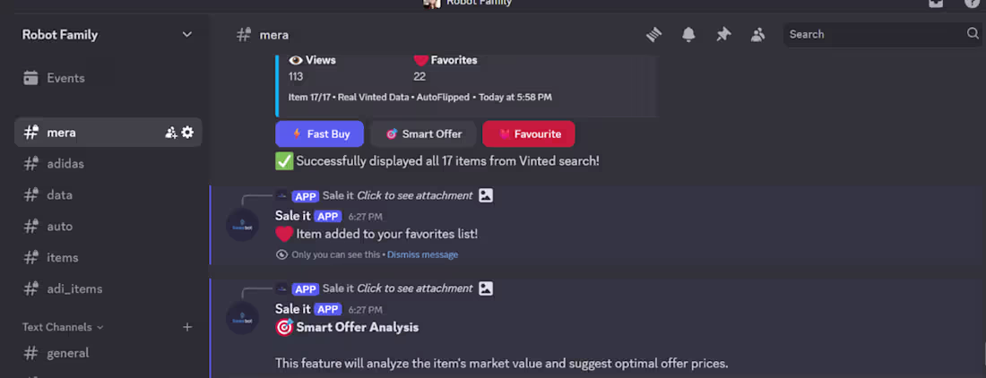 Cover image for A Discord bot that continuously monitors the Vinted platform...
