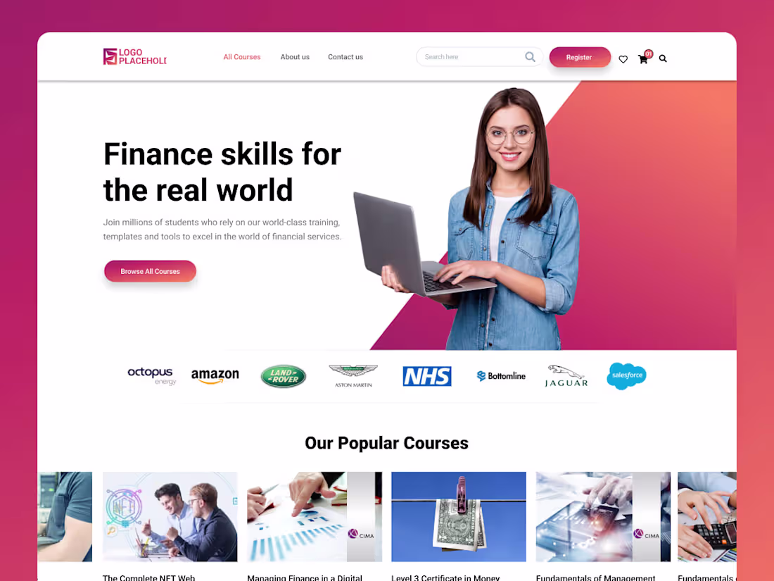 Cover image for Finance Education Website