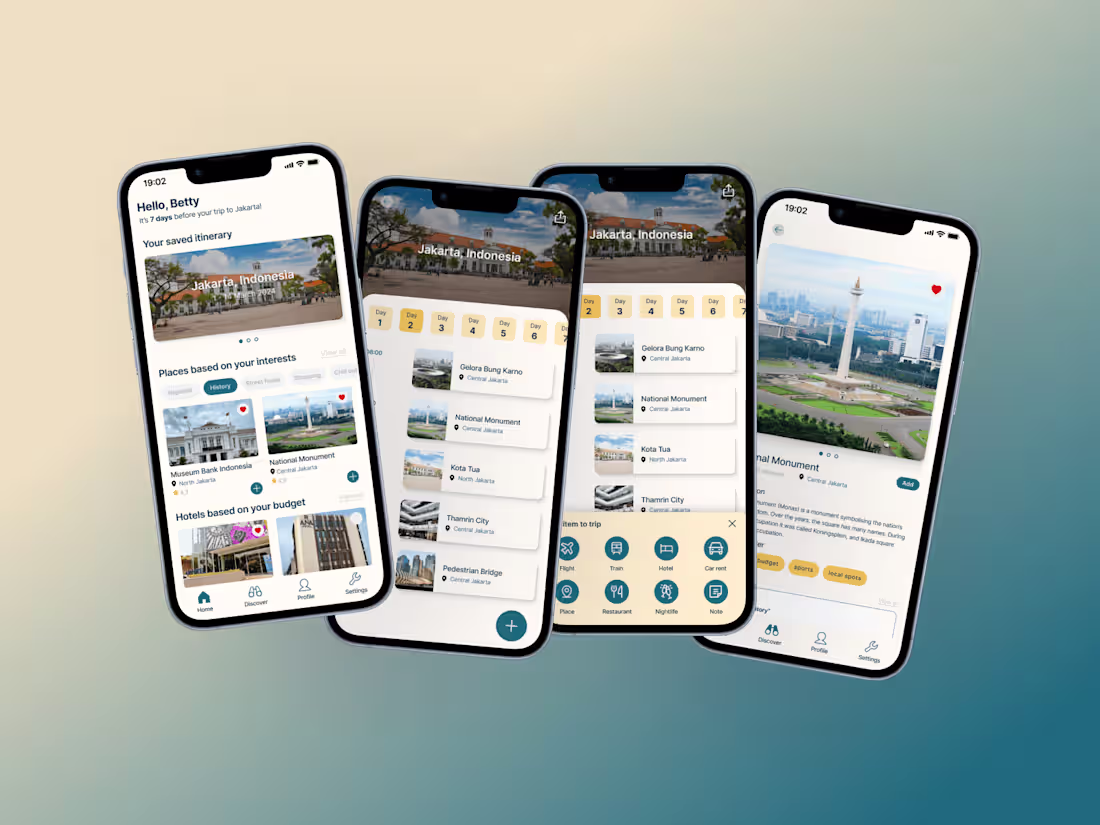Cover image for ROAM Travel App Interface Design