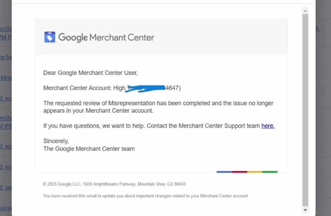 Cover image for Google Merchant Center Reactivation Specialist