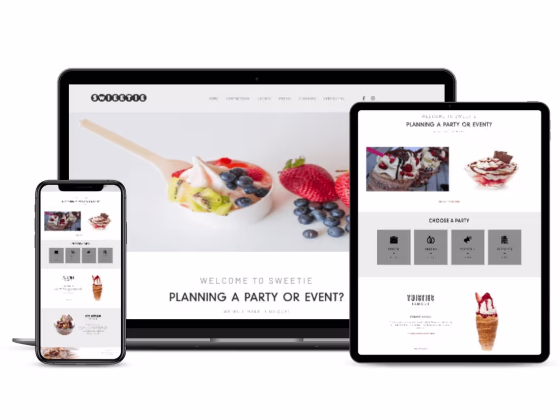 Cover image for Sweets And Ice Cream Selling Website