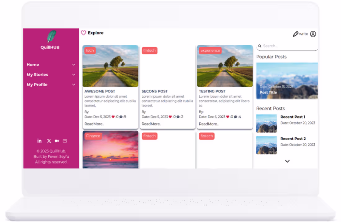 Cover image for Blogging App with user Authentication