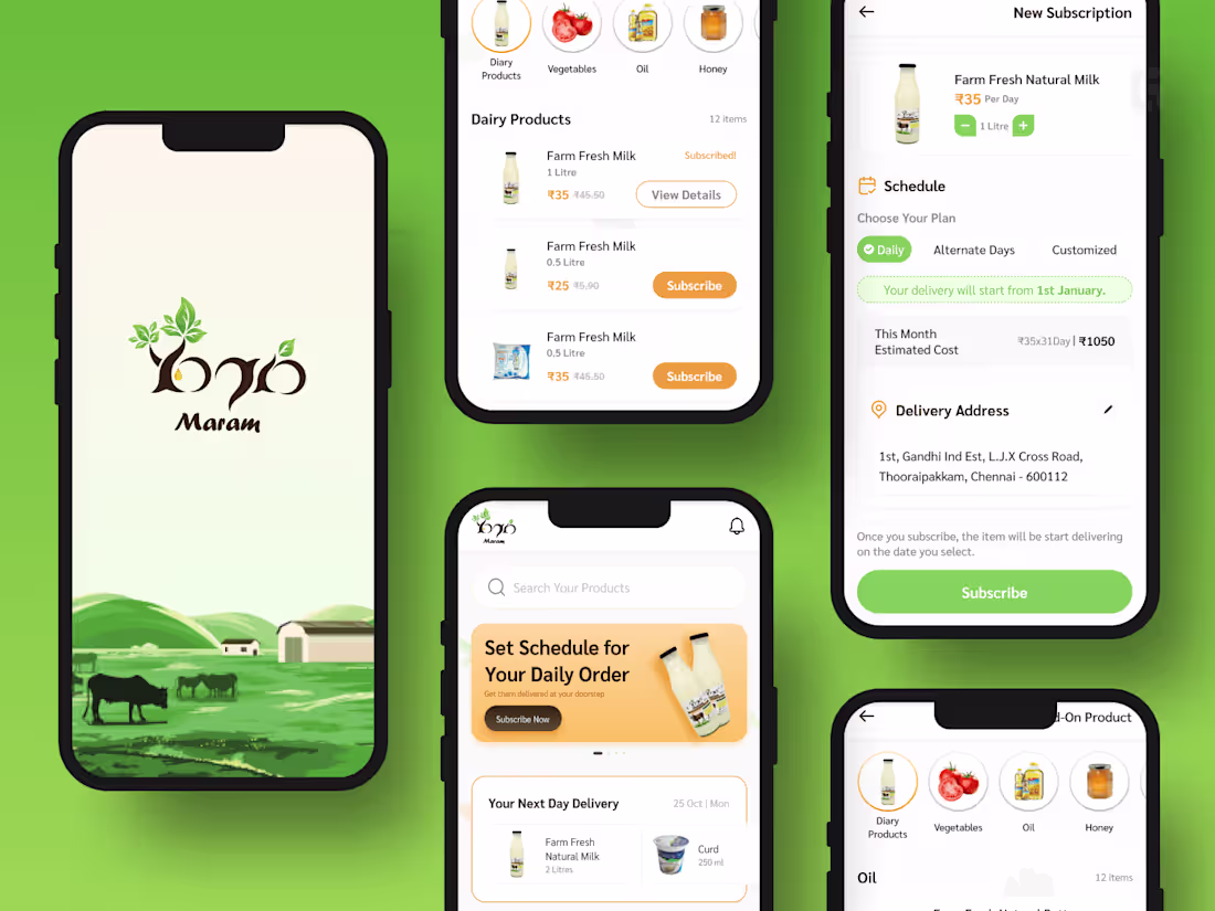 Cover image for Maram - Milk Delivery App