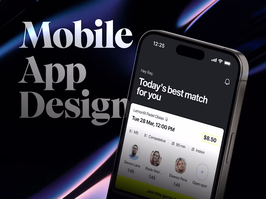 Cover image for Mobile App Design with Seamless UX and Stunning UI 