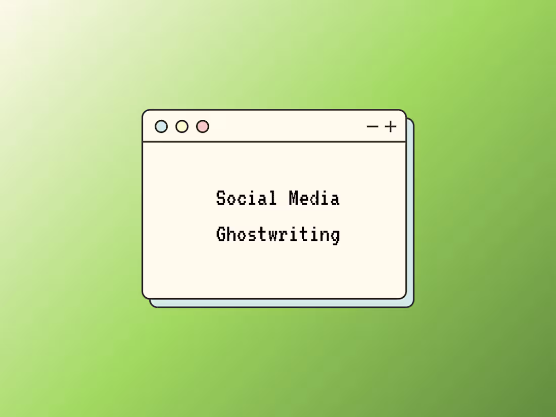 Cover image for Ghostwriting for Client's Social Media Account
