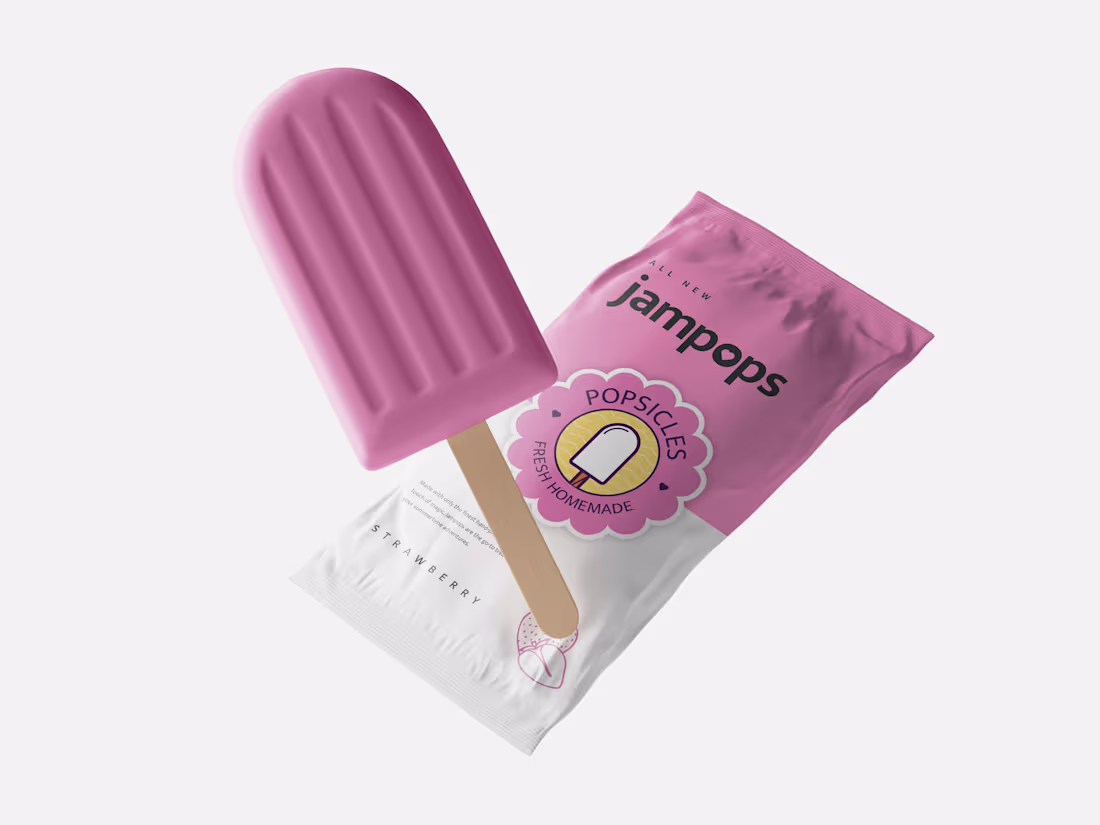 Cover image for Jampops - Packaging design by Ali Zaidi