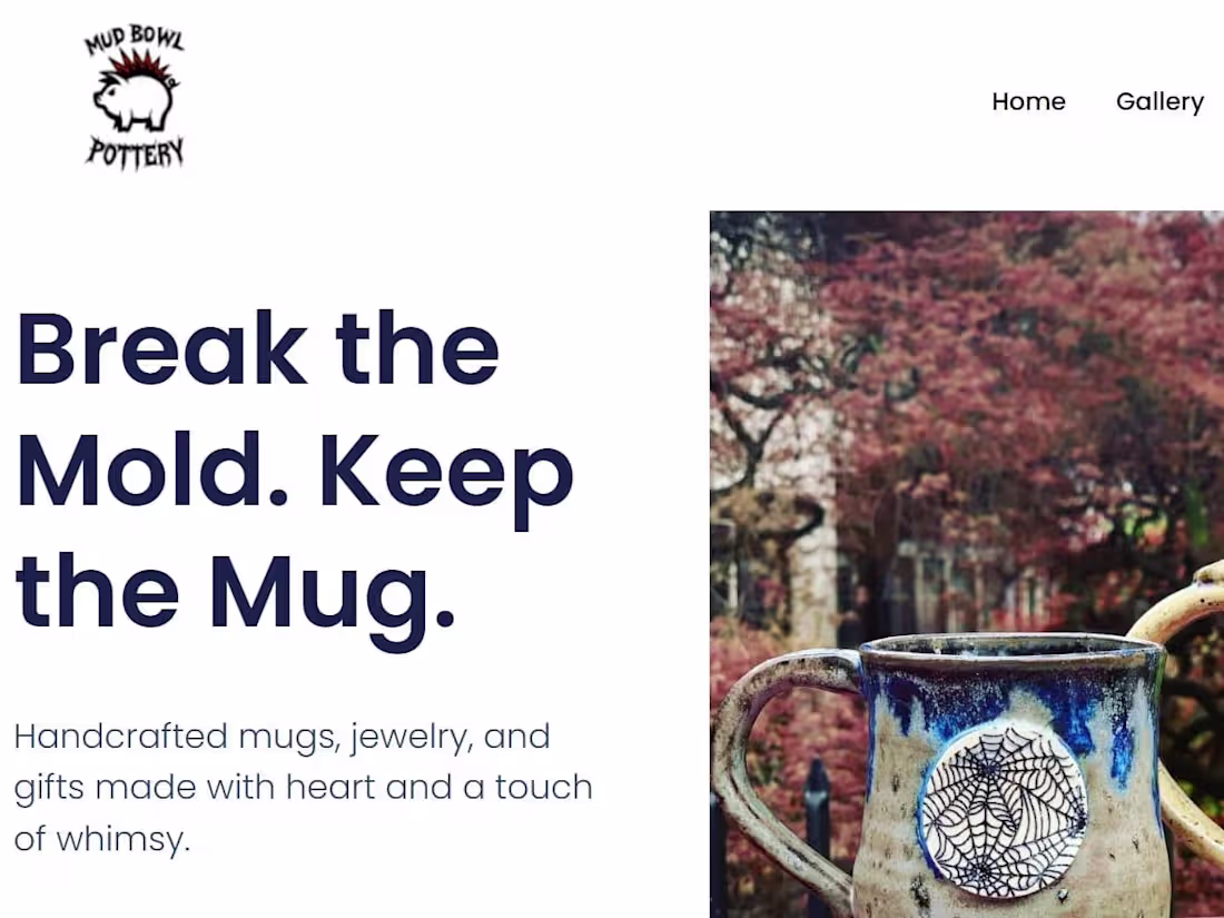 Cover image for New hero for mudbowlpottery.com (https://mudbowlpottery.com)...