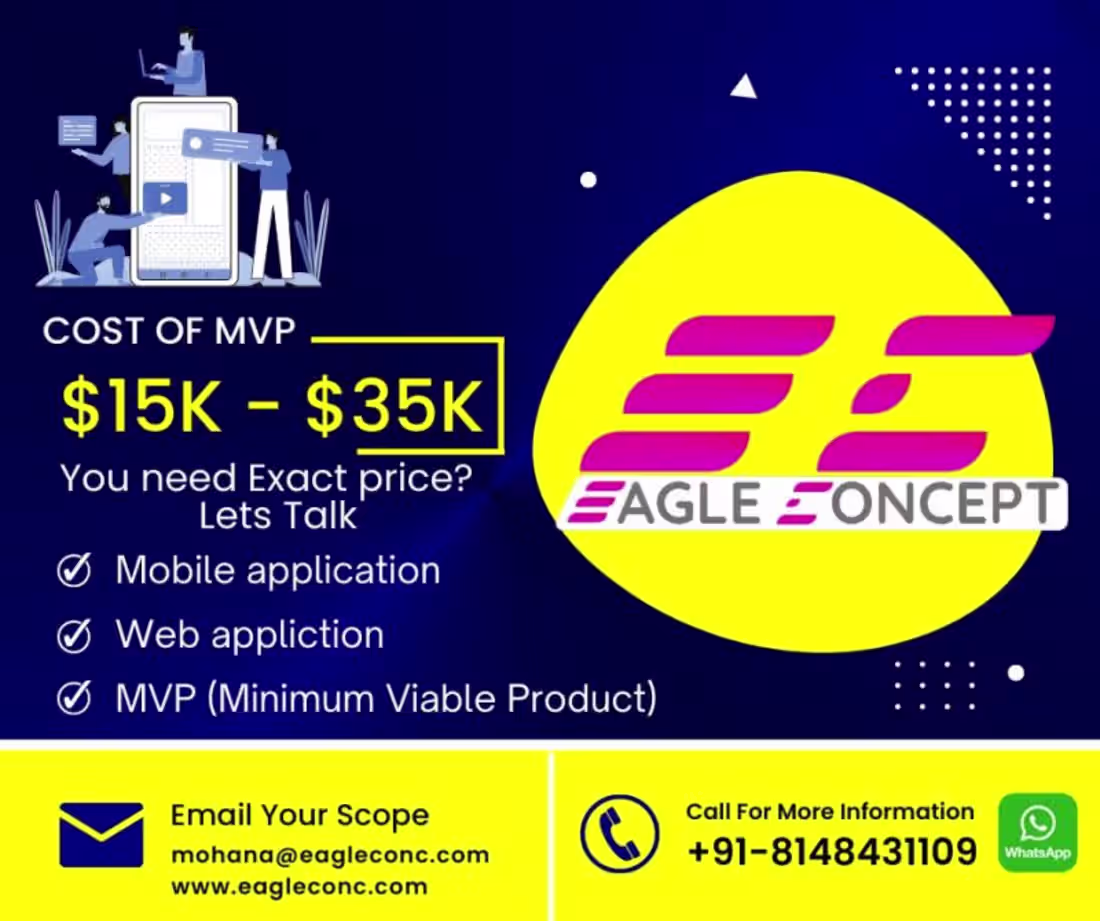 Cover image for MVP Mobile App Development by EagleConc
