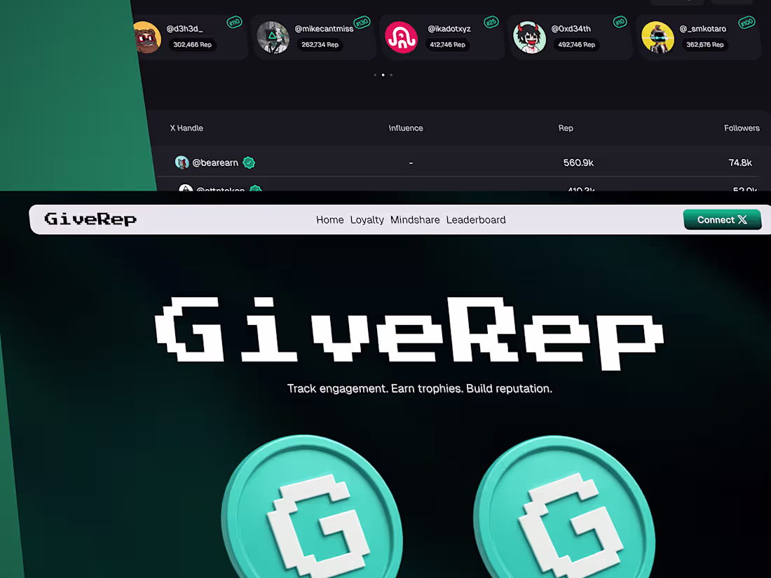 Cover image for GiveRep Website Redesign