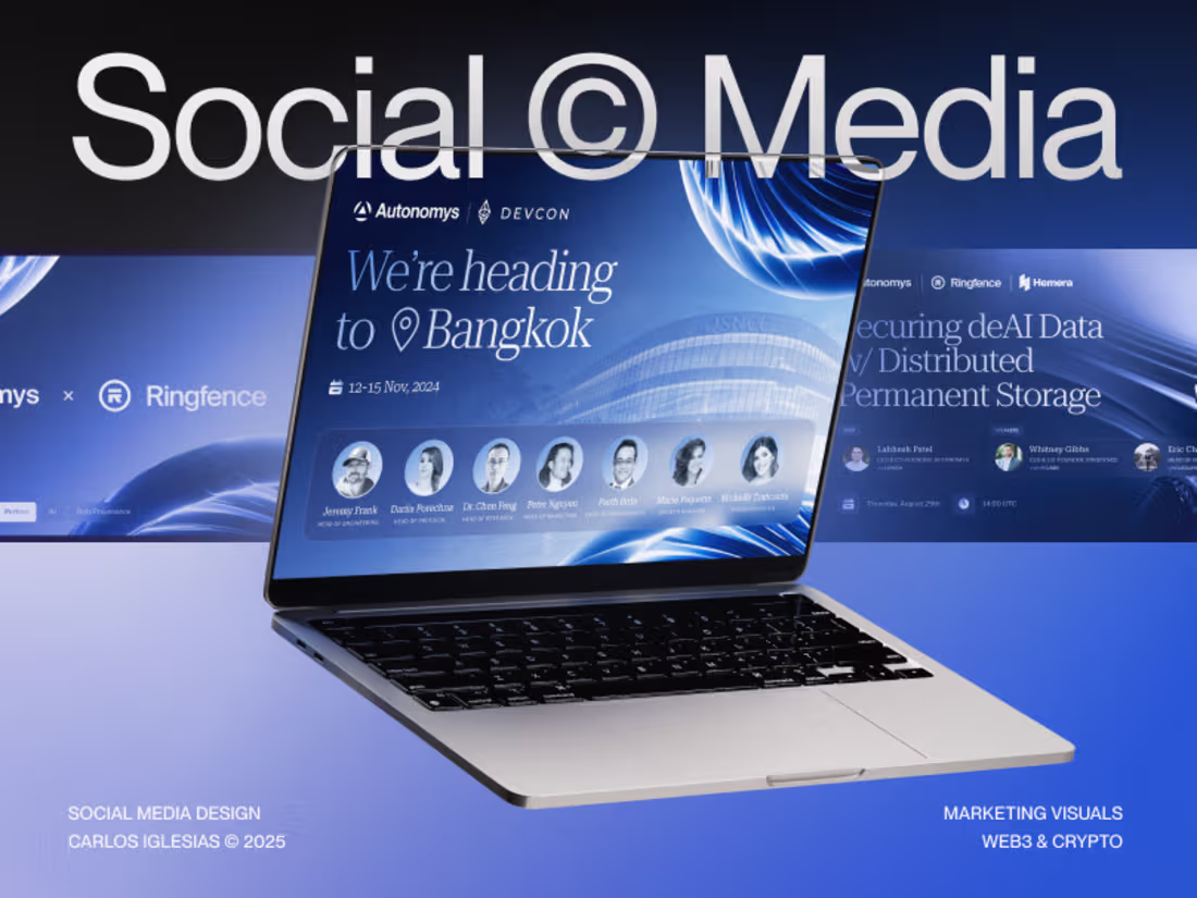 Cover image for Social Media Design – Web3, SaaS & Crypto Brands