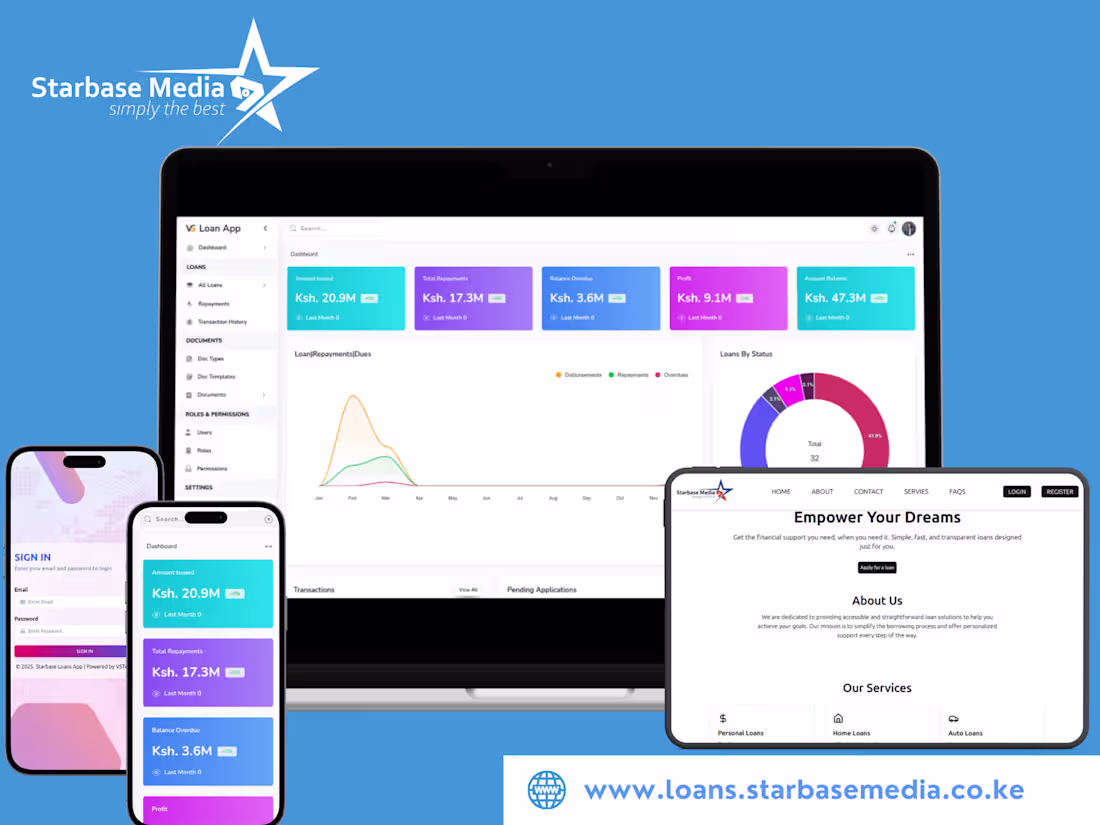 Cover image for Loan Management Platform Development for Starbase Media