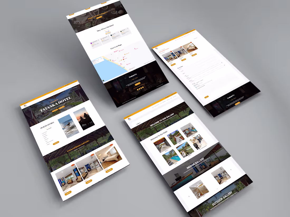 Cover image for Website for "HOTEL TATANKA"