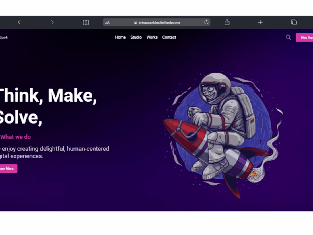 Cover image for IntraSpark React Page