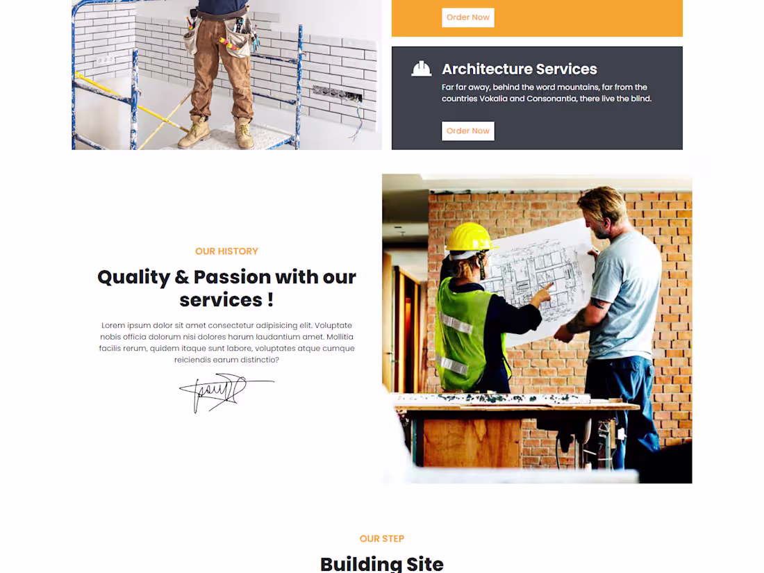 Cover image for Construction Website Design