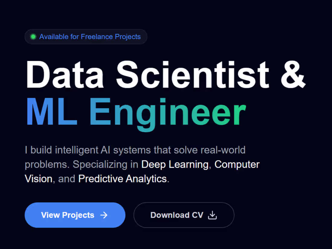 Cover image for Ravi Kumar | Data Scientist & ML Engineer