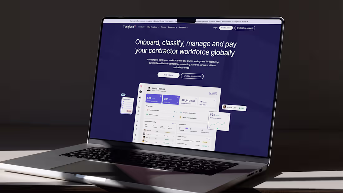 Cover image for YunoJuno - Design and Webflow development
