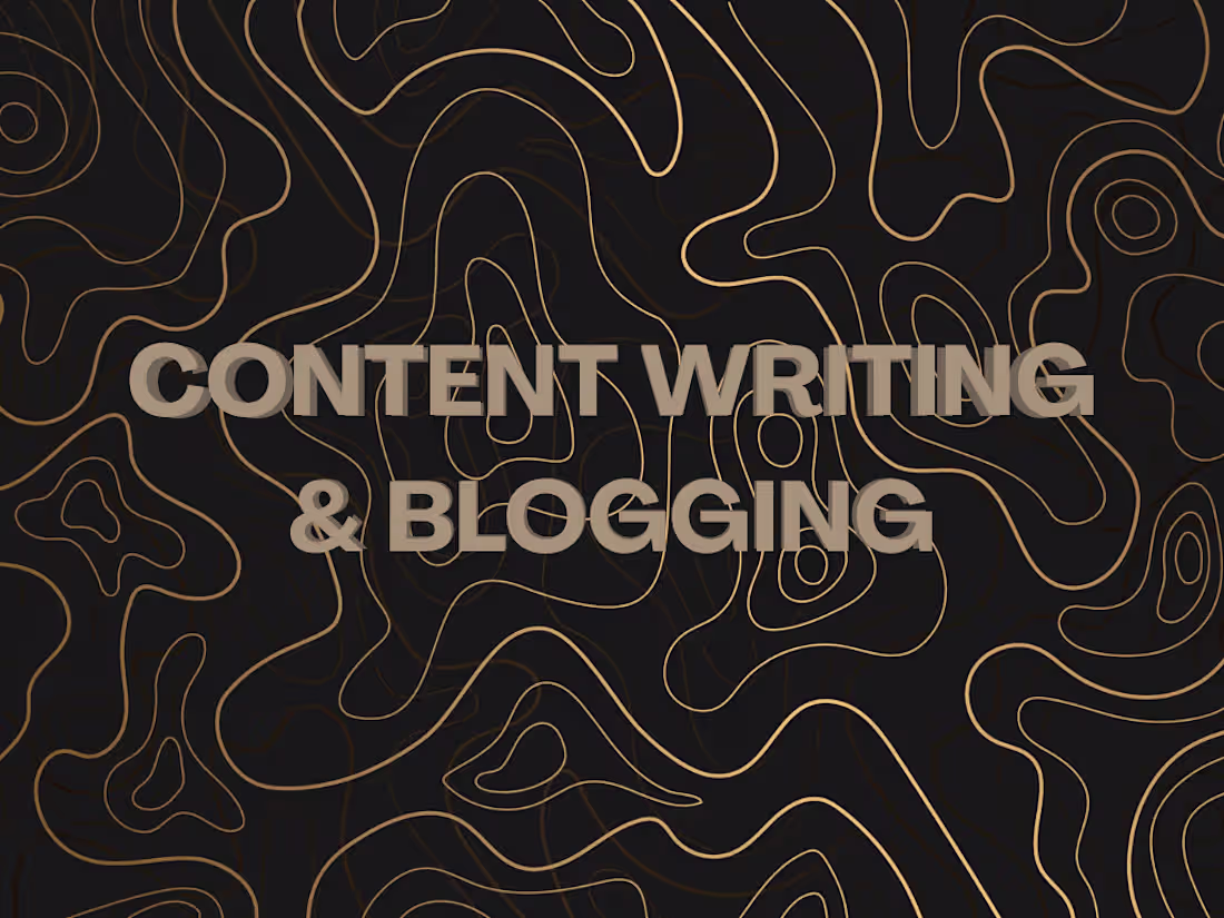 Cover image for Content Writing & Blogging