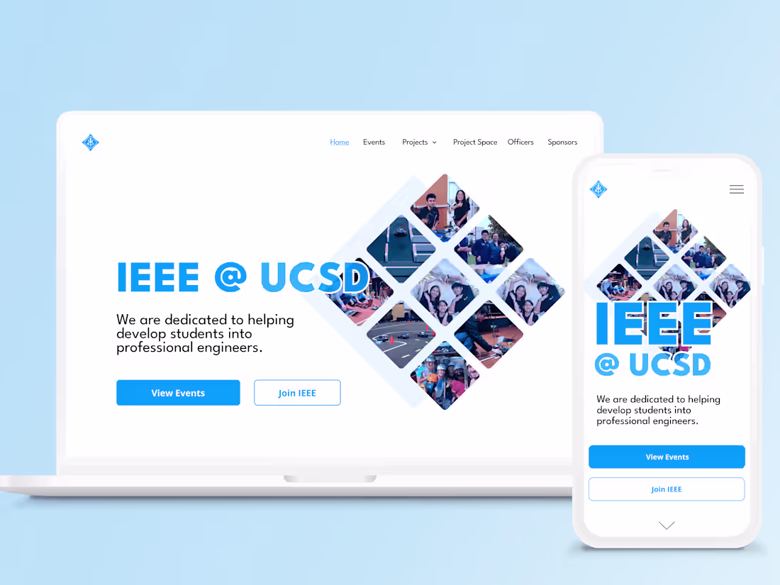 Cover image for IEEE@UC San Diego - Web Design