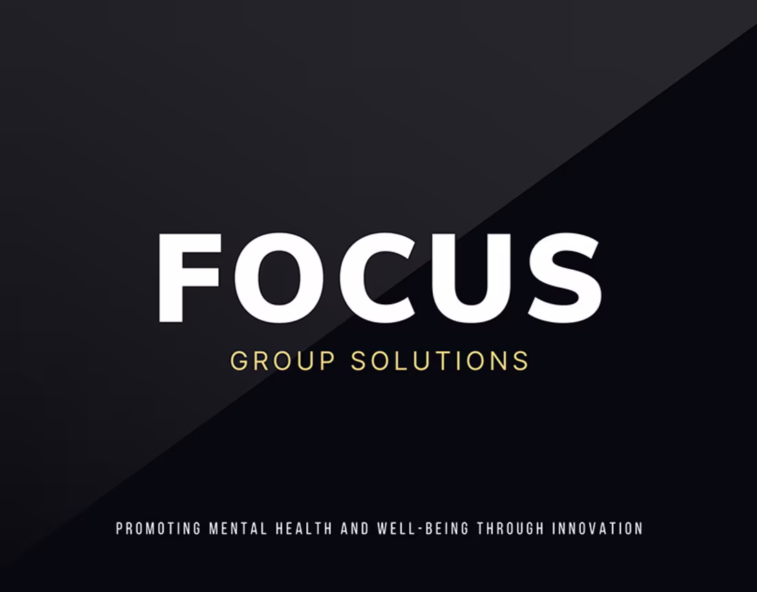 Cover image for F.O.C.U.S Group Solutions Introduction Presentation :: Behance
