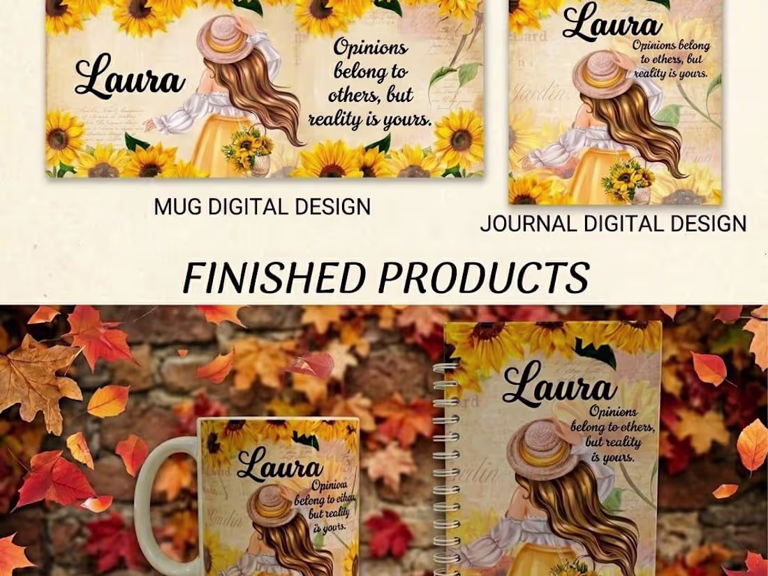 Cover image for "Custom Mug y Journal Illustration