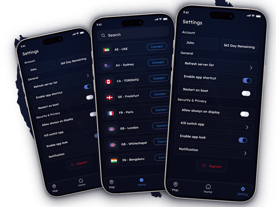 Cover image for VPN App UI Design