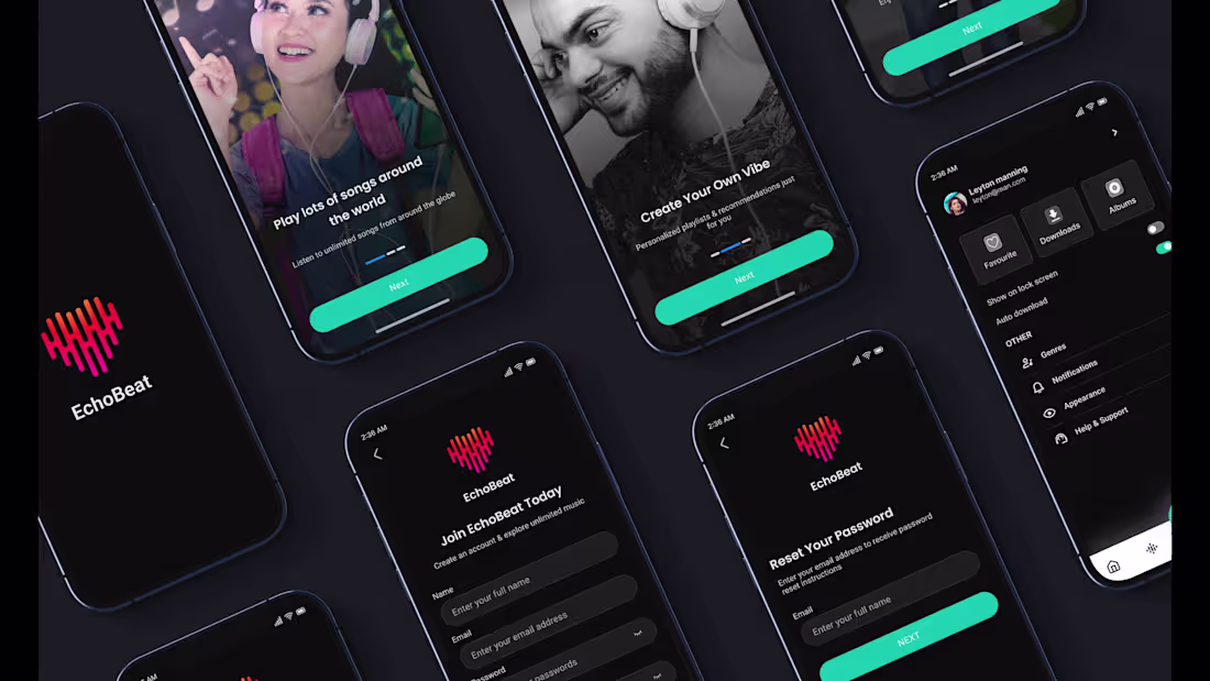 Cover image for I will design modern mobile app UI, website UI, and dashboard UX