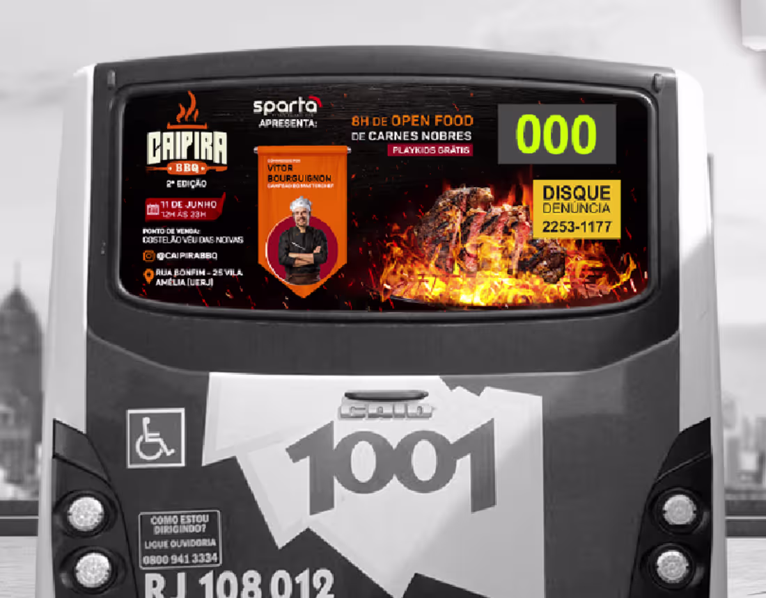 Cover image for Caipira BBQ: OOH Transit Advertising Campaign