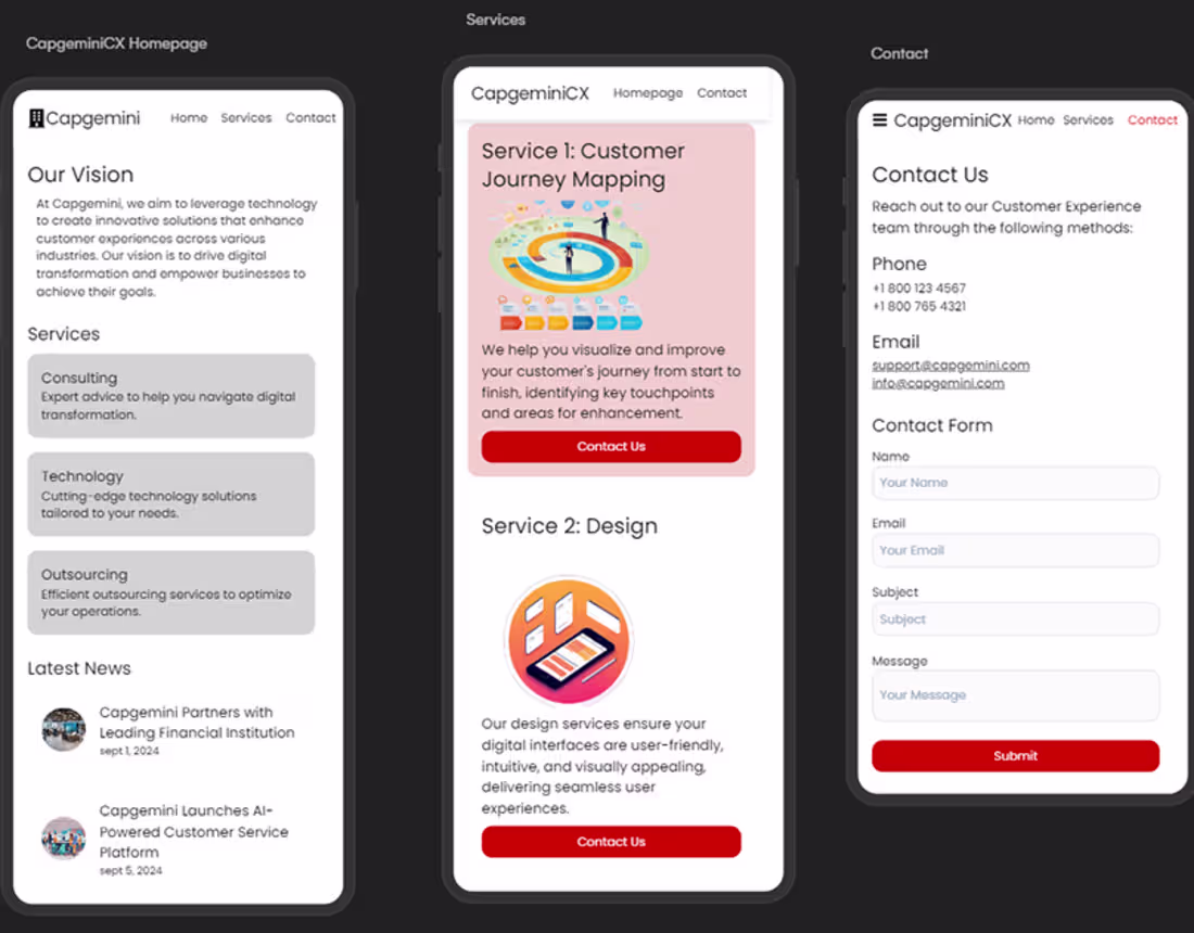 Cover image for capgemini_chat_app :: Behance