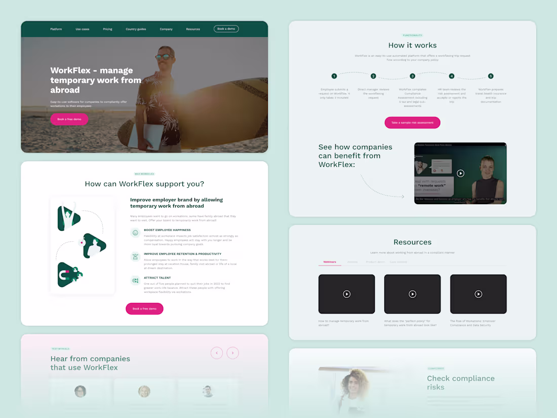 Cover image for SaaS Product. Website Design