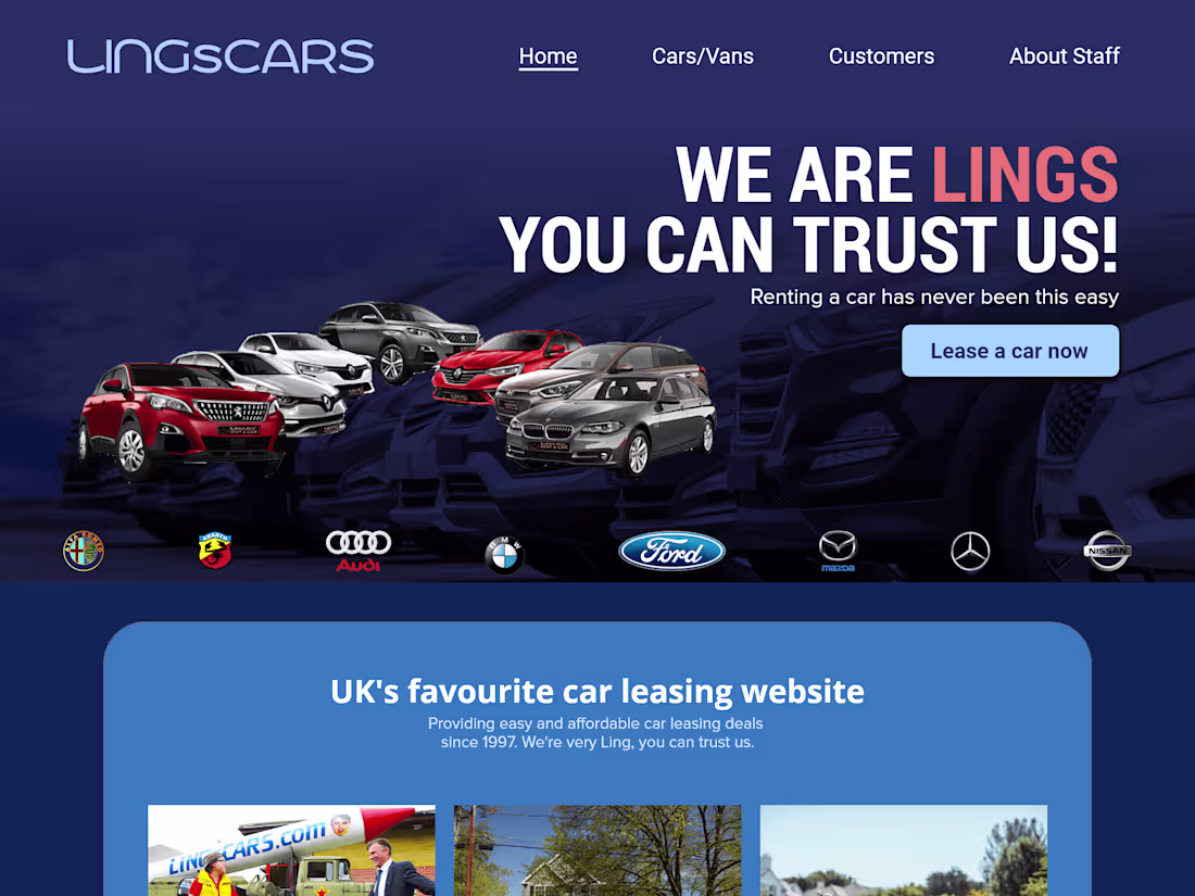 Cover image for Lingscars Website Redesign