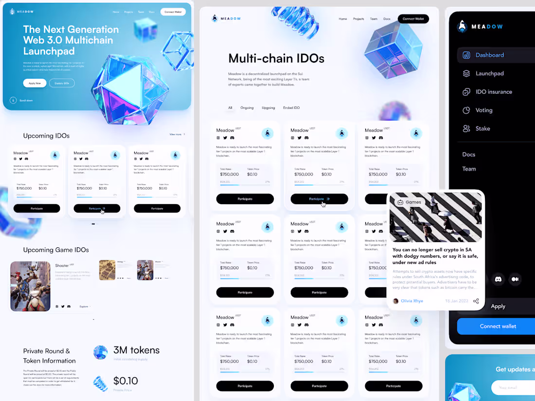 Cover image for Multichain Web3 Projects Crypto Launchpad