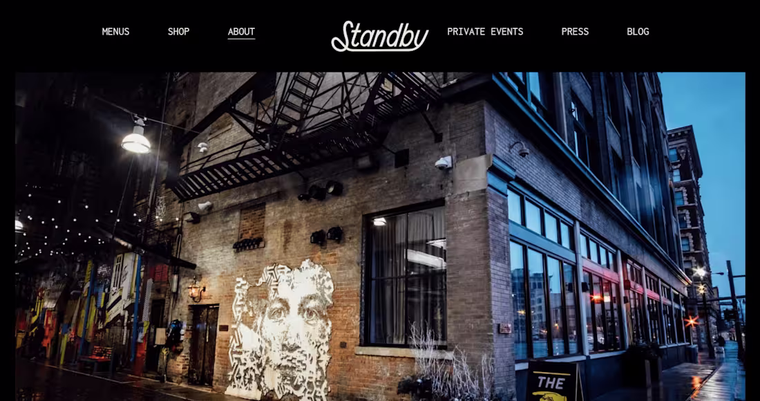 Cover image for UI/UX website design Standby Detroit