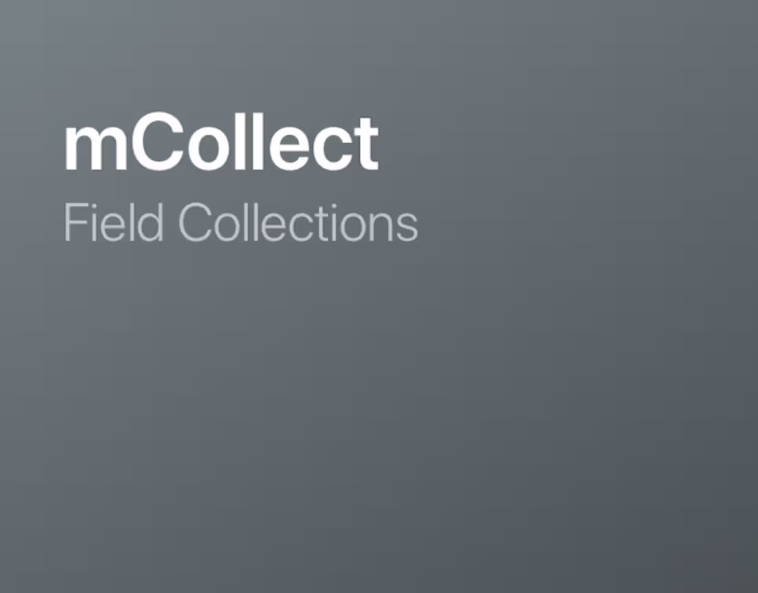 Cover image for mCollect - Field Collections :: Behance