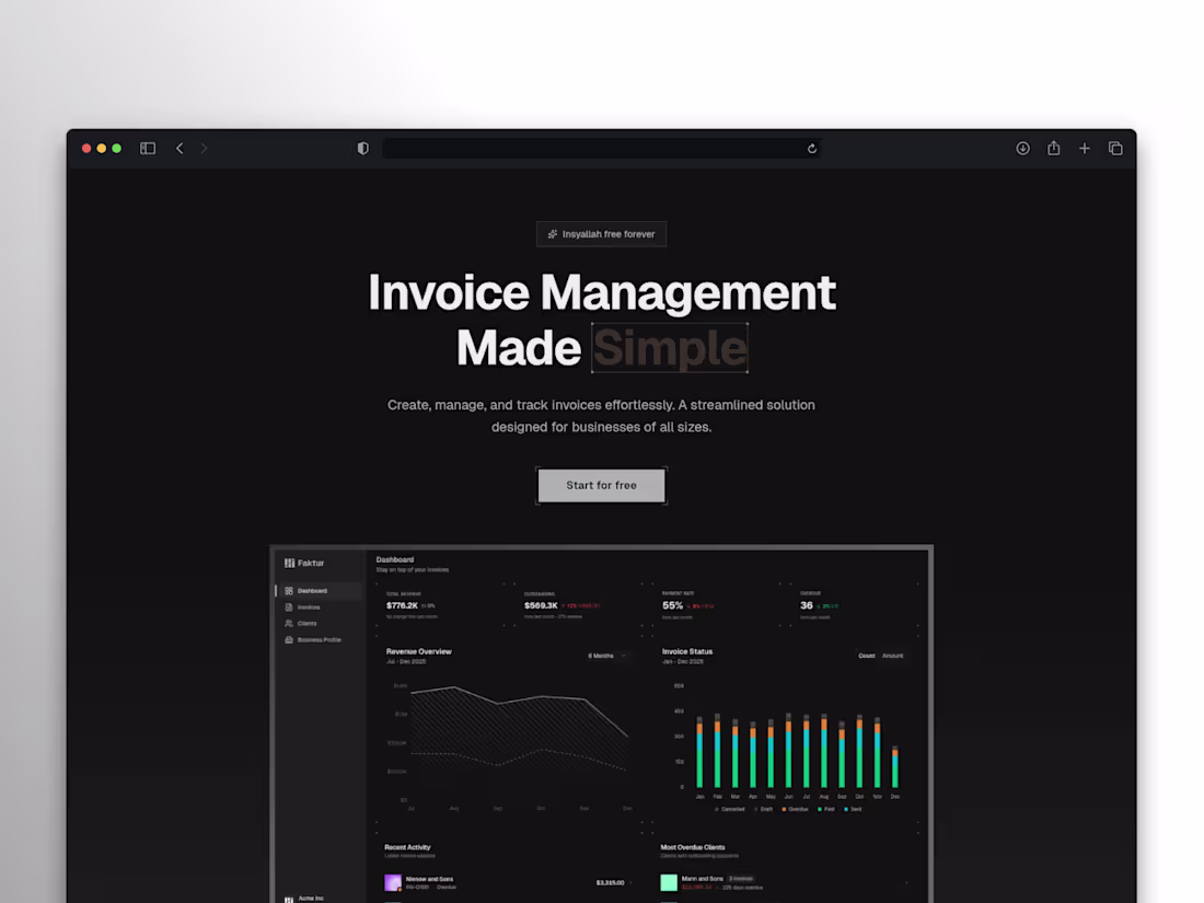 Cover image for faktur.site (https://faktur.site) landing page