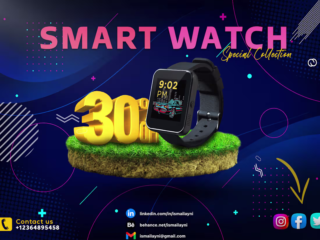Cover image for Smart Watch Social Media Design
