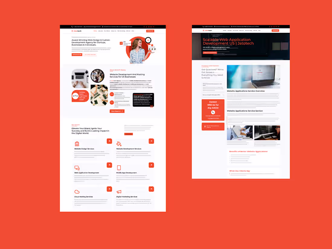 Cover image for JatotechAgency BuiltForBrands – Custom Websites That Work & Wow