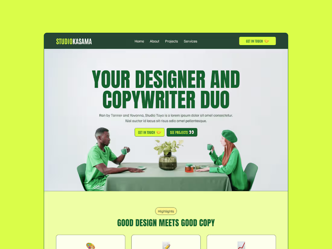 Cover image for Kasama — Agency Portfolio Template